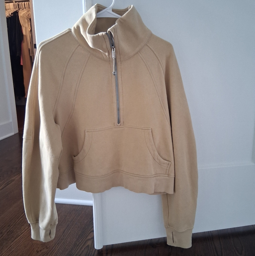 Lululemon 1/4 Zip Cropped Sweatshirt M/L